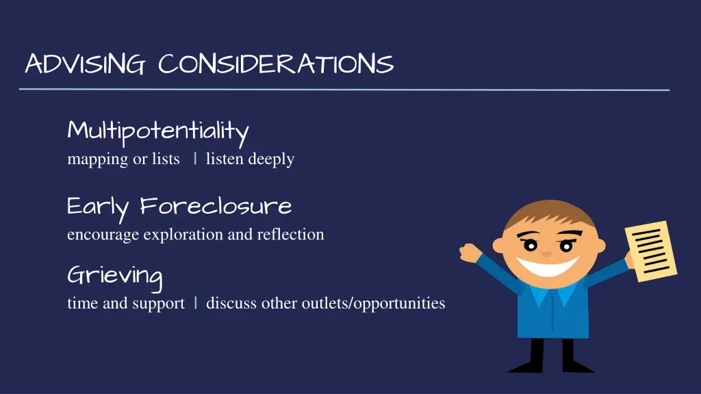 advising considerations 1