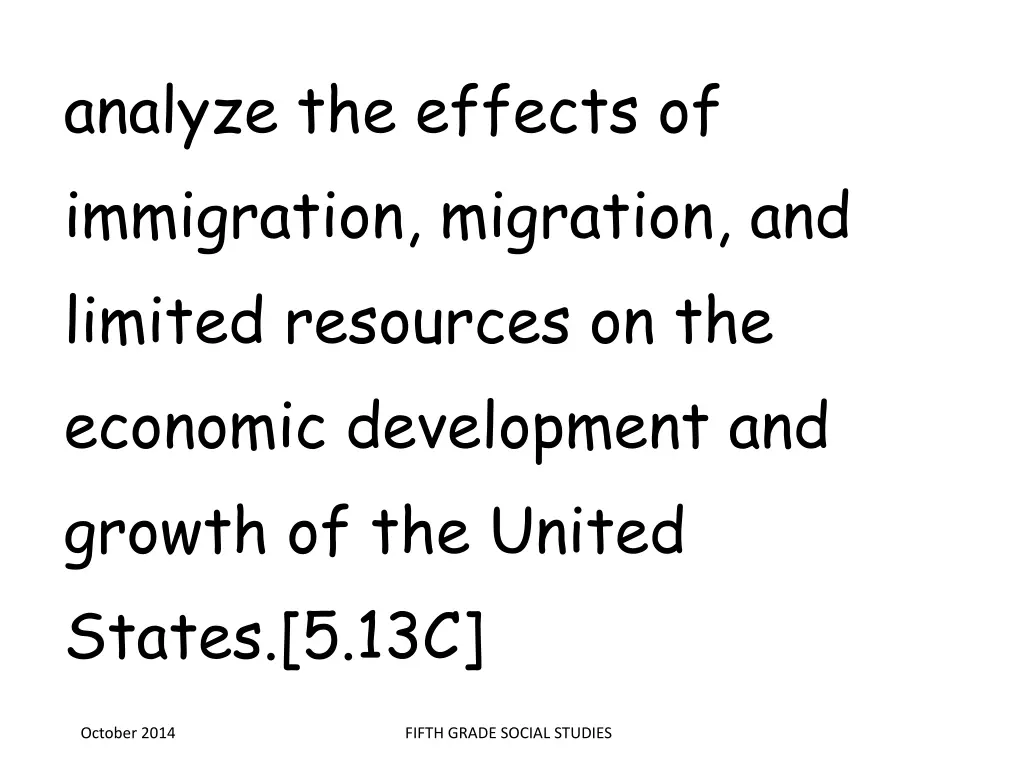 analyze the effects of immigration migration