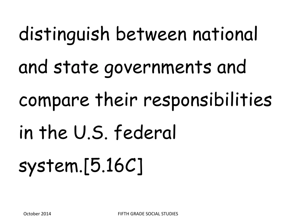 distinguish between national and state