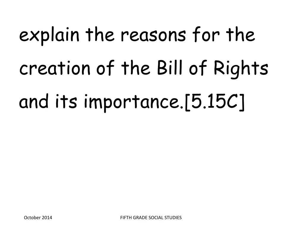 explain the reasons for the creation of the bill