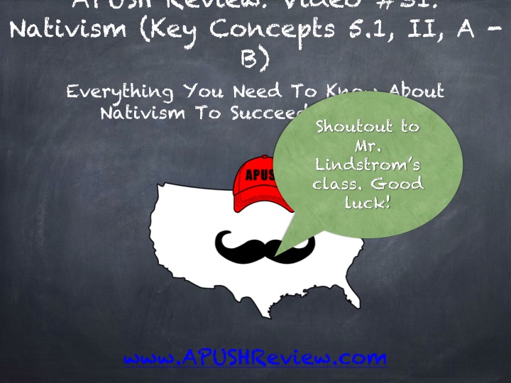 apush review video 31 nativism key concepts