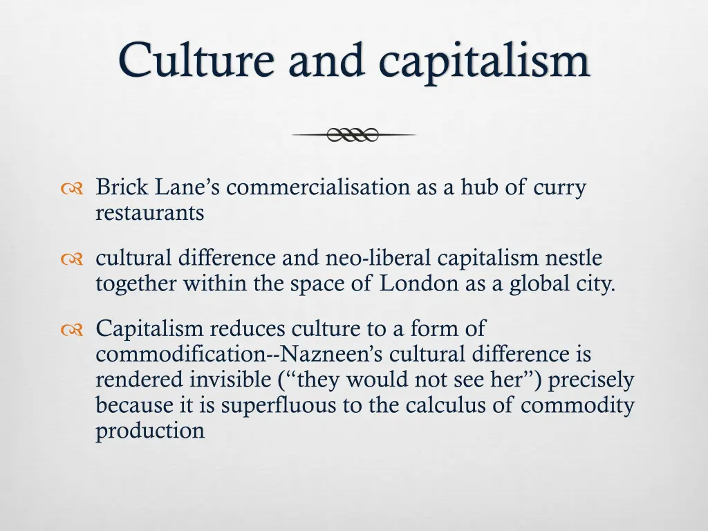 culture and capitalism