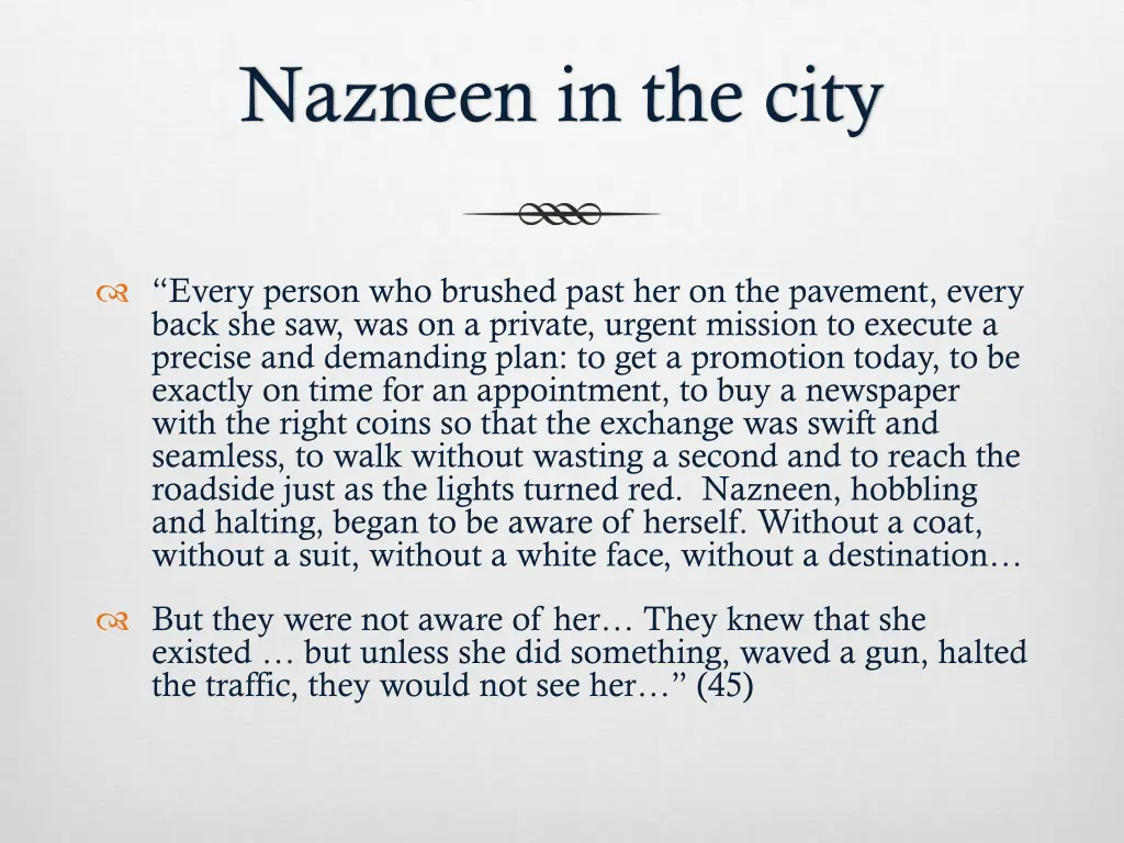 nazneen in the city