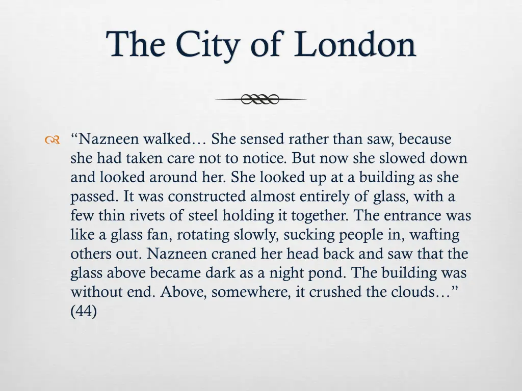 the city of london