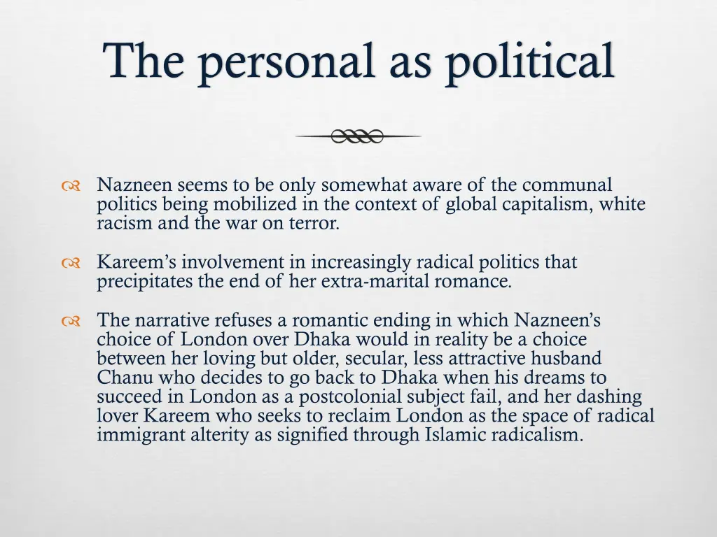 the personal as political