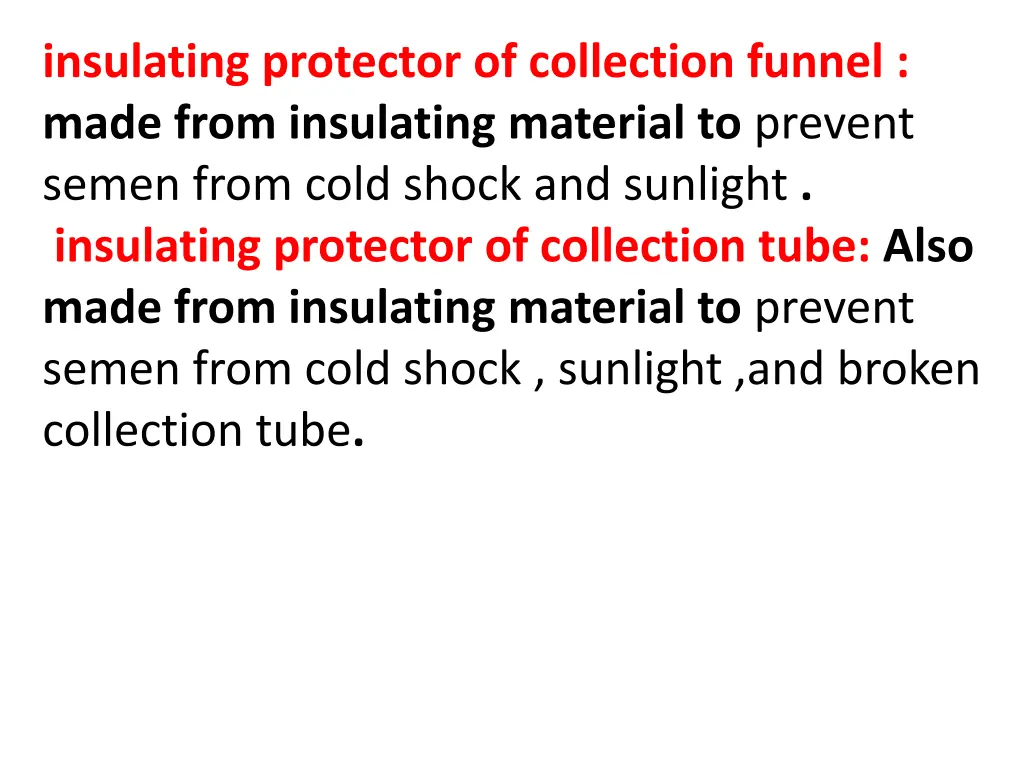 insulating protector of collection funnel made