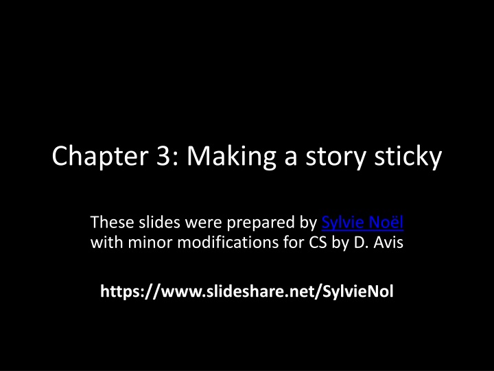 chapter 3 making a story sticky