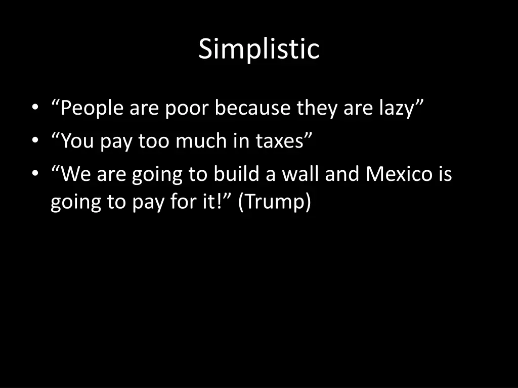 simplistic
