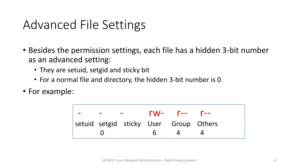 advanced file settings