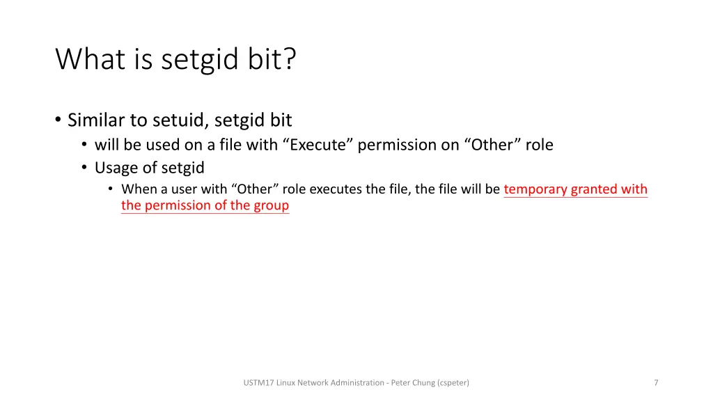 what is setgid bit