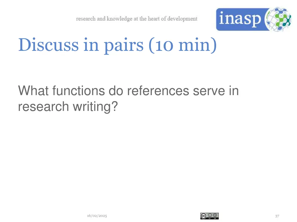 discuss in pairs 10 min