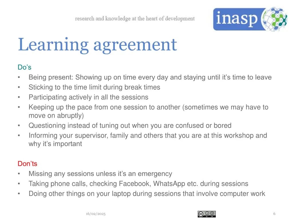 learning agreement