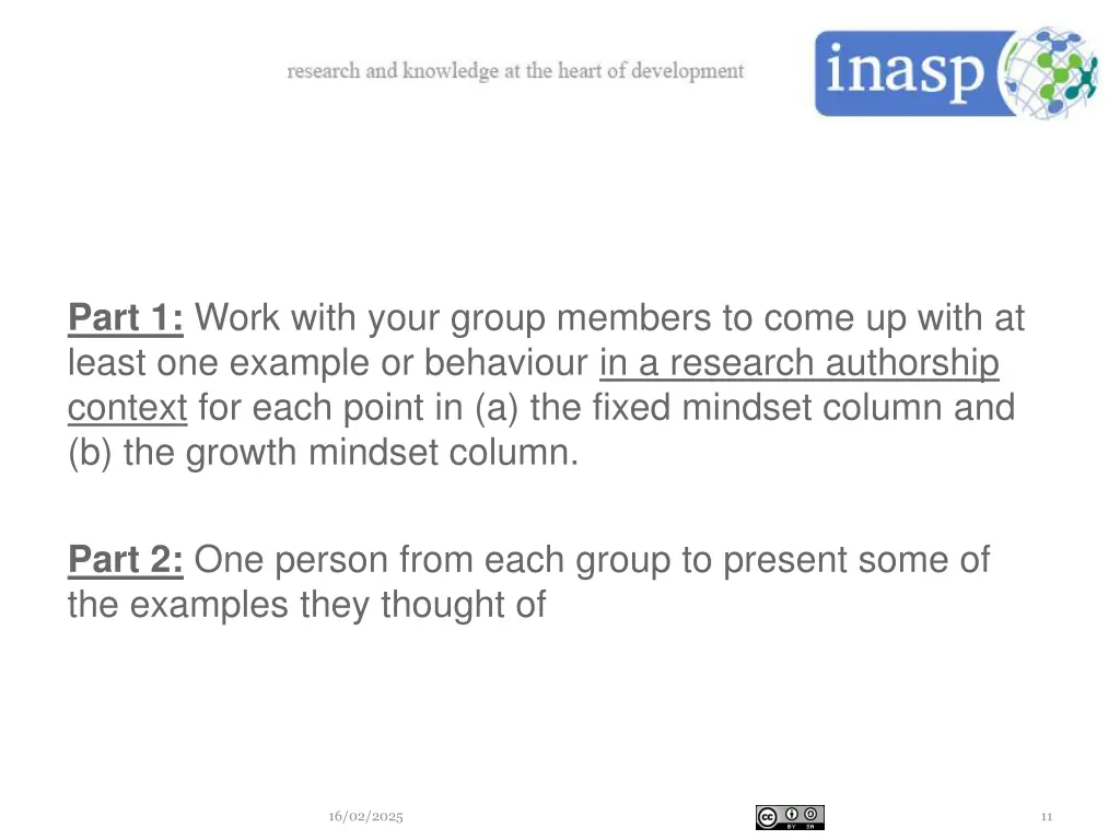part 1 work with your group members to come