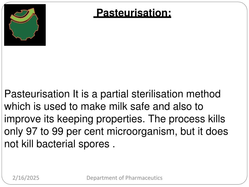 pasteurisation