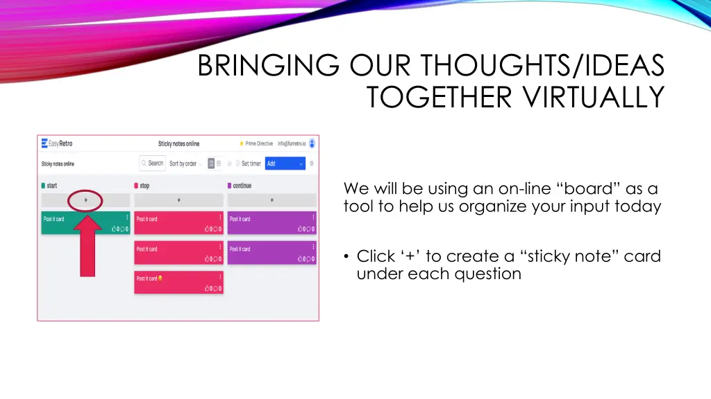 bringing our thoughts ideas together virtually 1