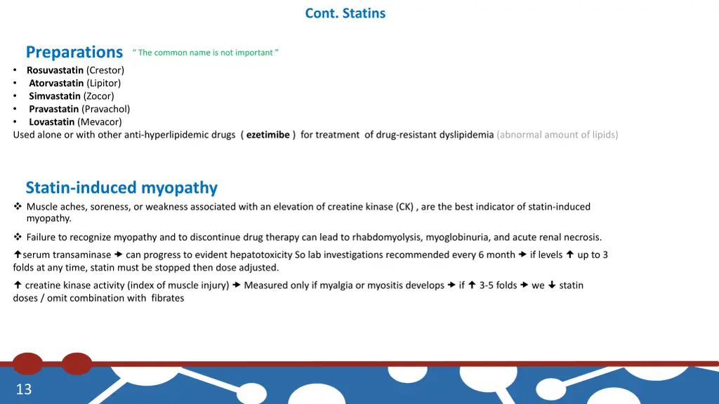 cont statins