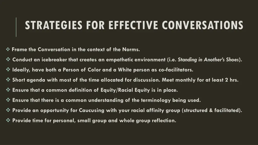 strategies for effective conversations