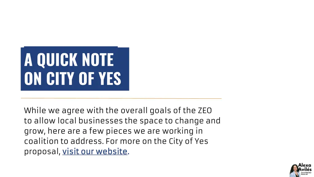 a quick note on city of yes