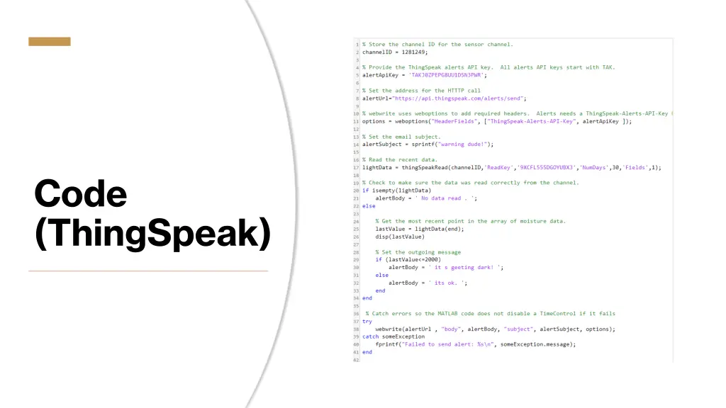 code thingspeak
