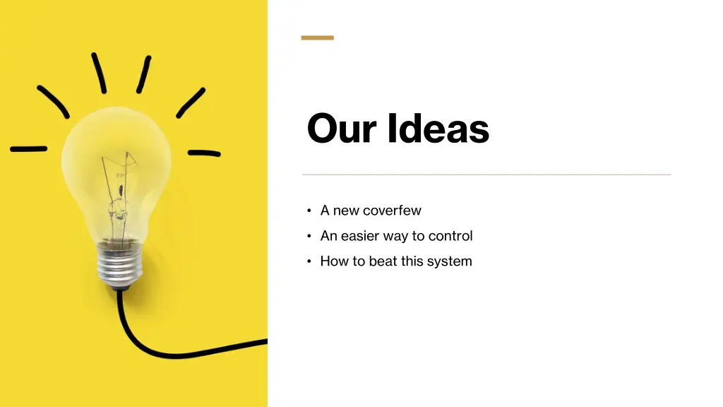 our ideas 1