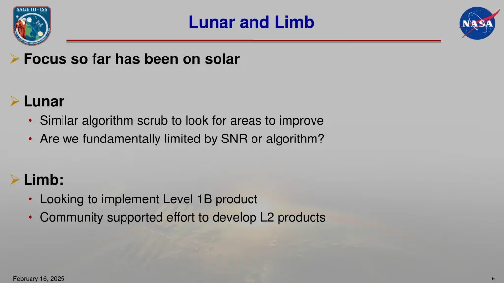 lunar and limb