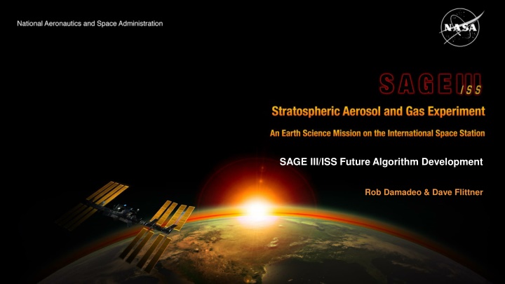 sage iii iss future algorithm development