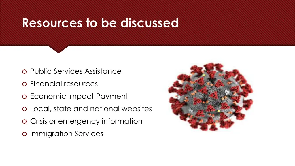 resources to be discussed 1