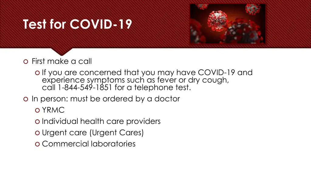 test for covid 19