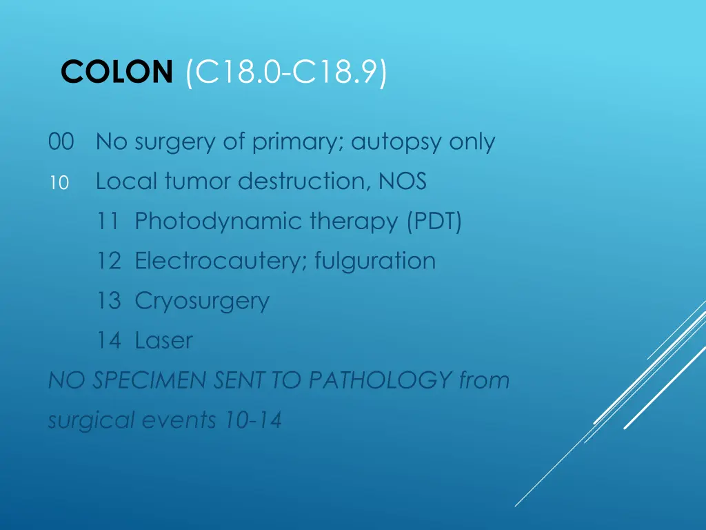 colon c18 0 c18 9