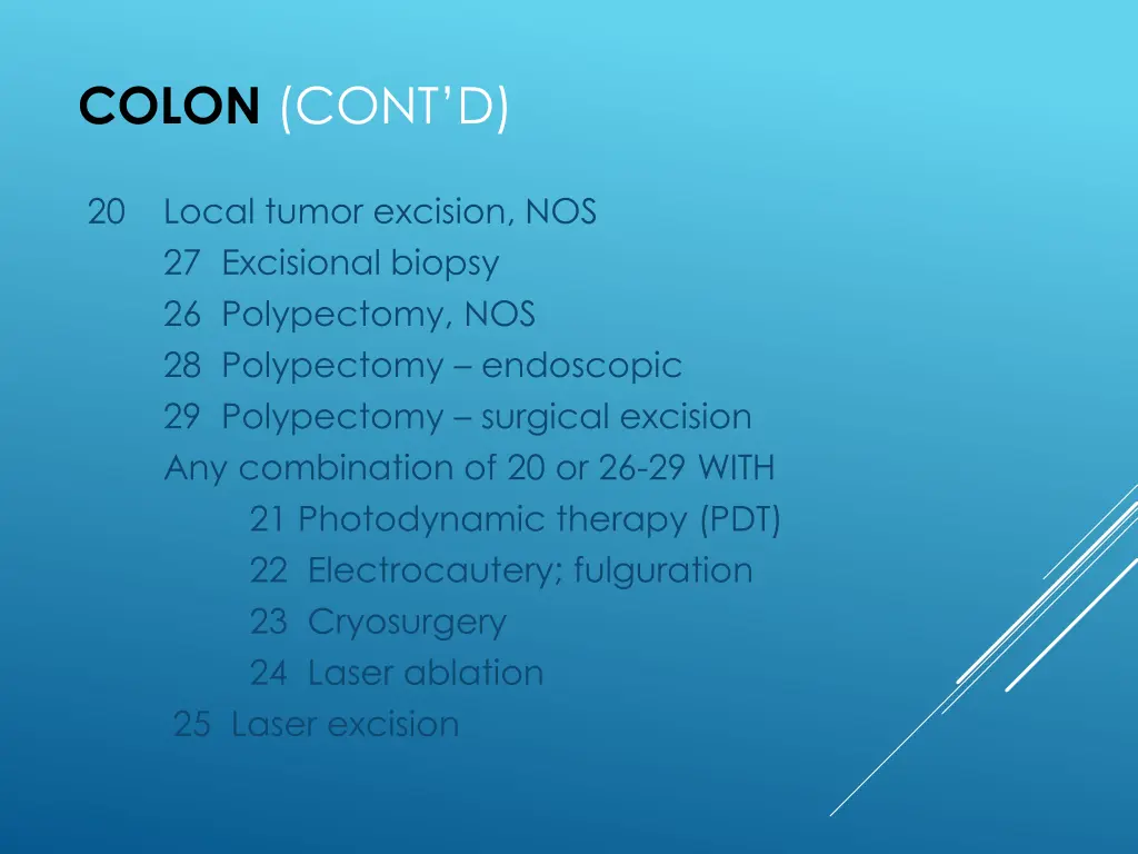 colon cont d