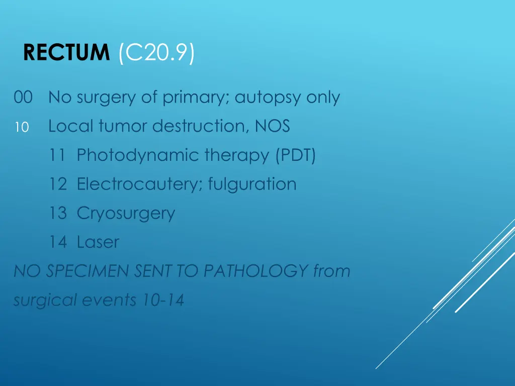 rectum c20 9