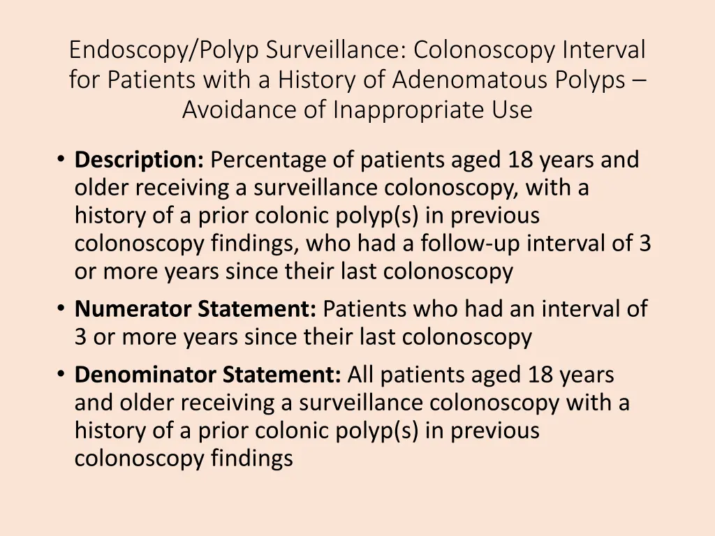 endoscopy polyp surveillance colonoscopy interval