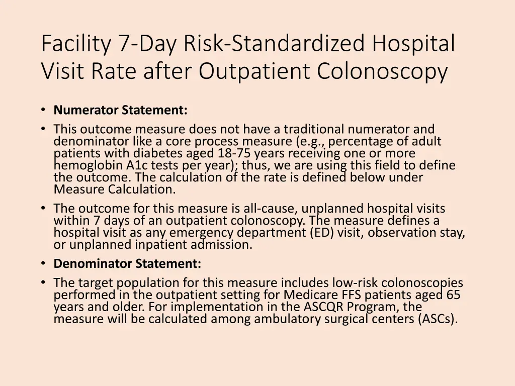 facility 7 day risk standardized hospital visit 1