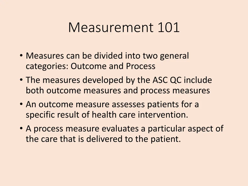 measurement 101