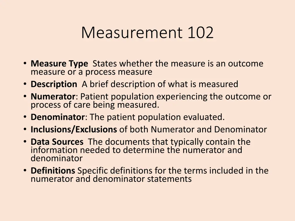 measurement 102
