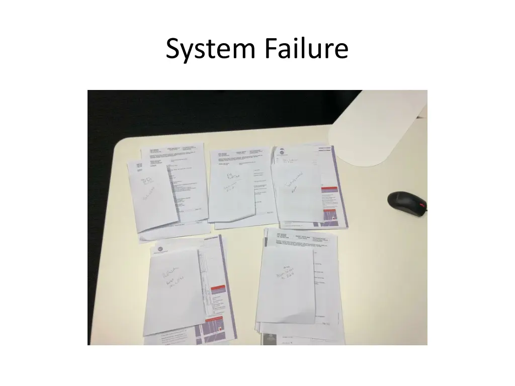 system failure