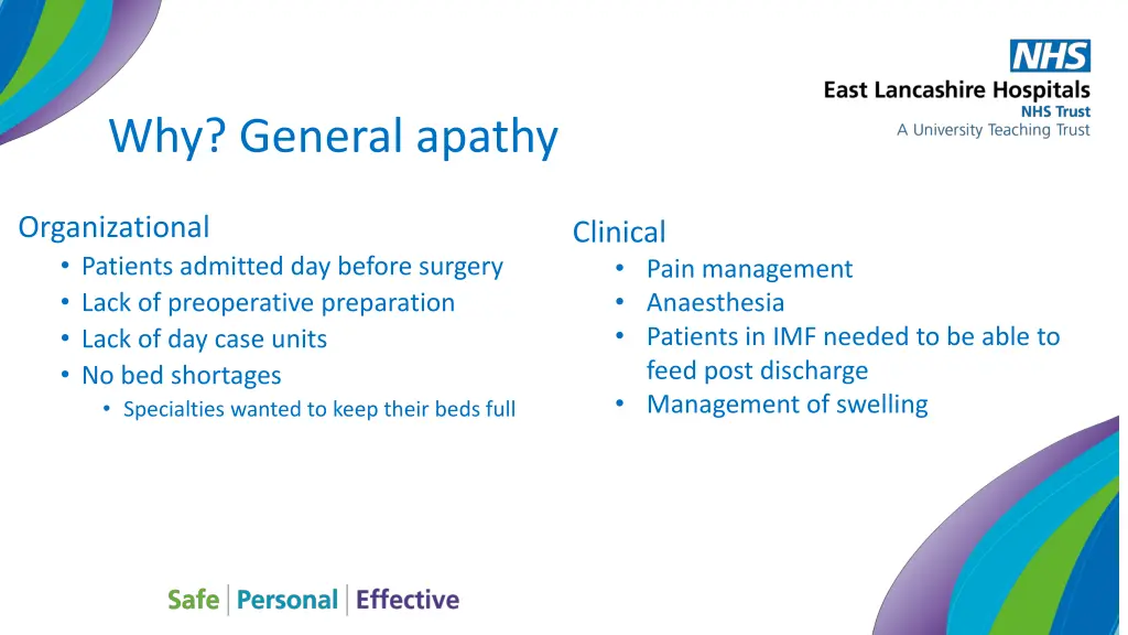 why general apathy