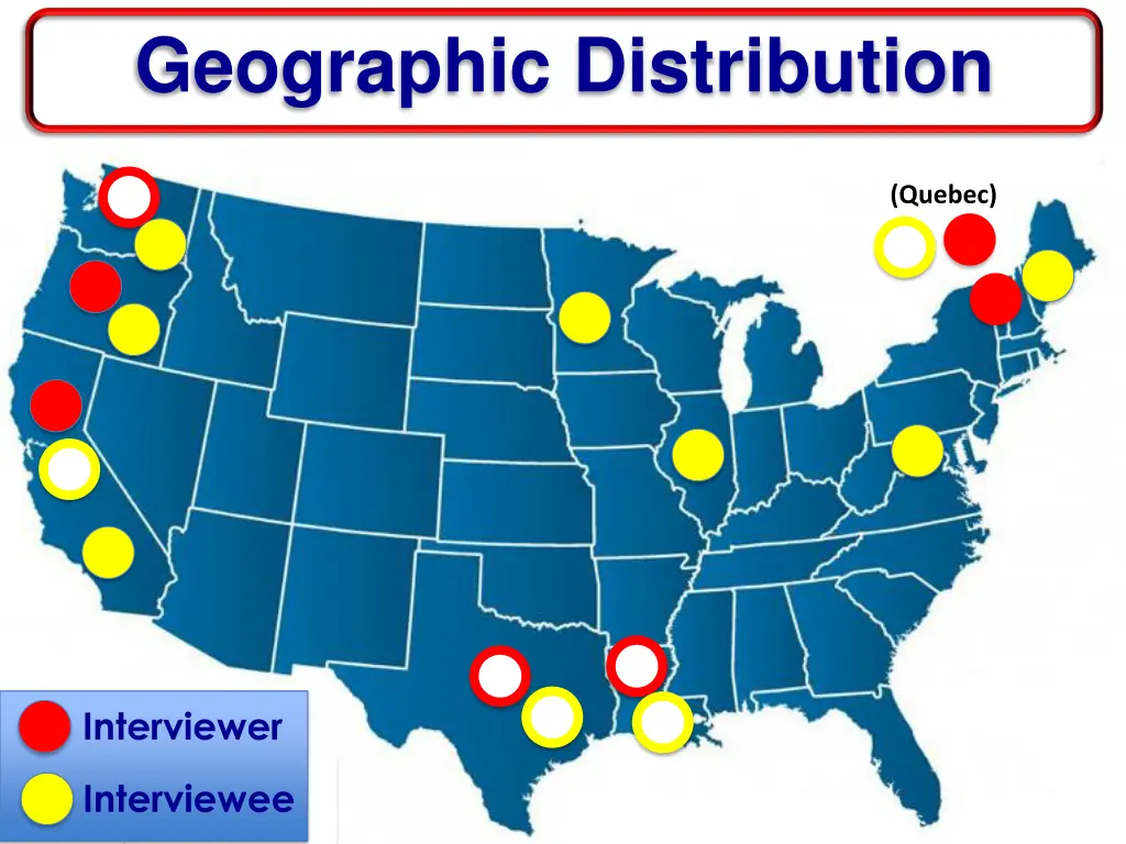 geographic distribution
