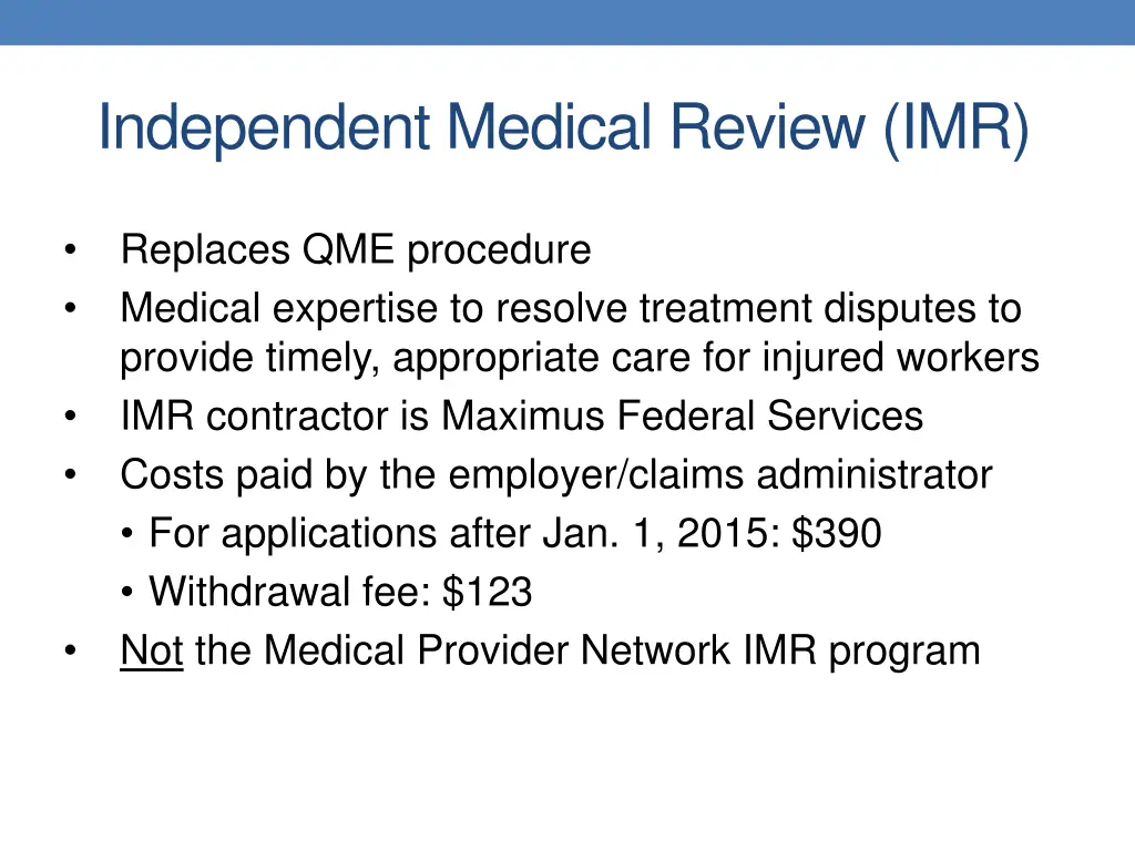 independent medical review imr