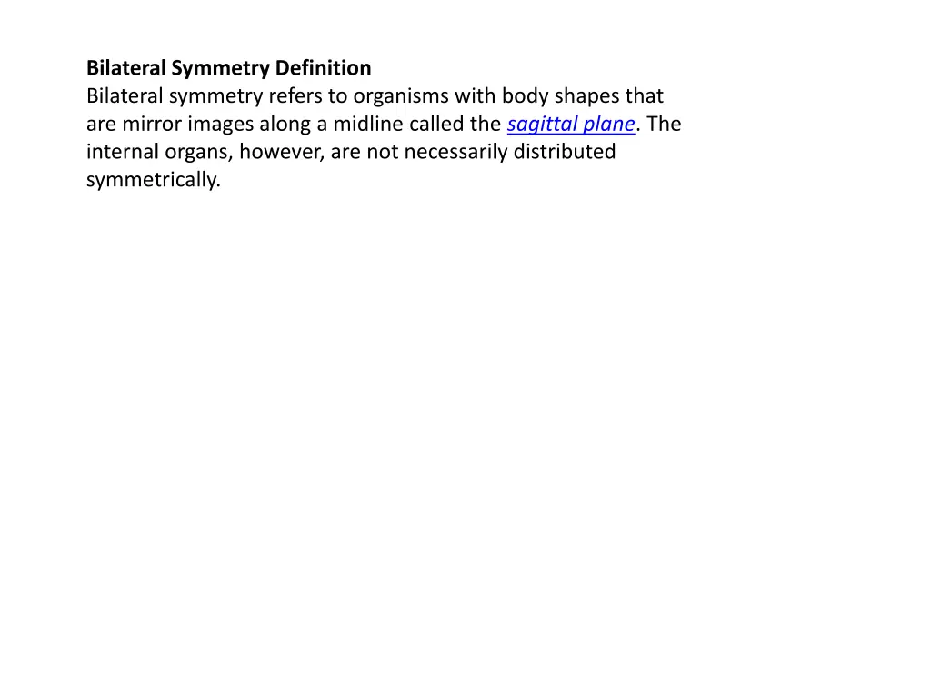 bilateral symmetry definition bilateral symmetry