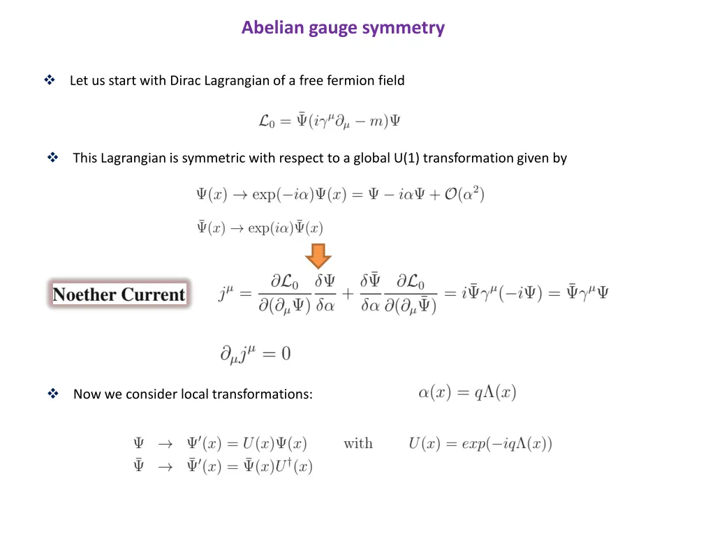 abelian gauge symmetry