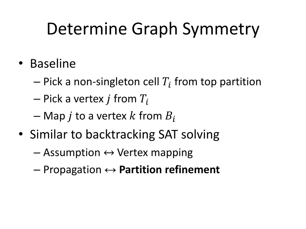 determine graph symmetry