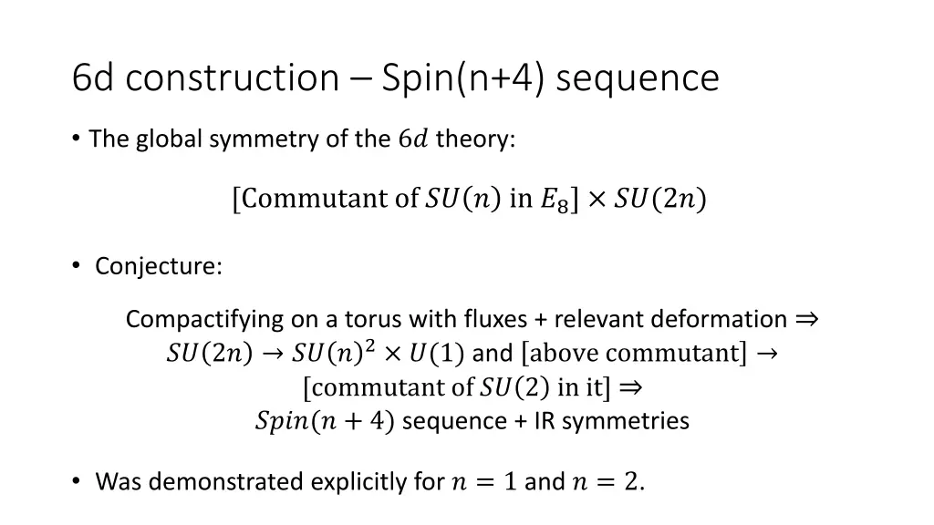 6d construction spin n 4 sequence 1