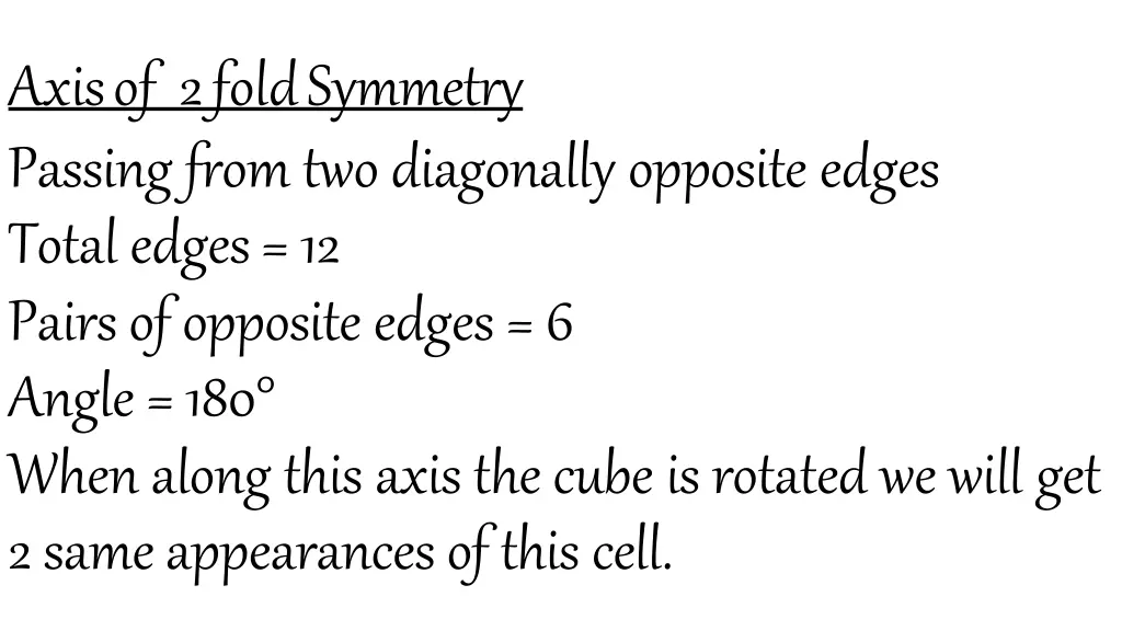 axisof 2foldsymmetry