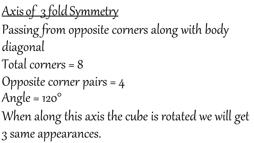axisof 3foldsymmetry