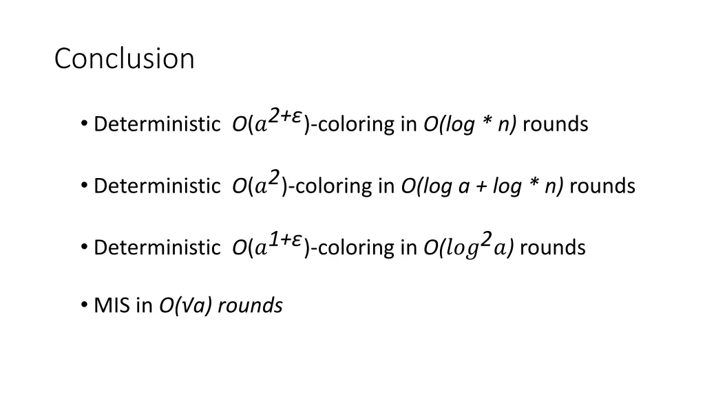 conclusion