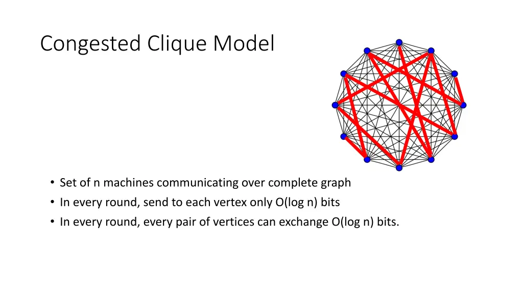 congested clique model