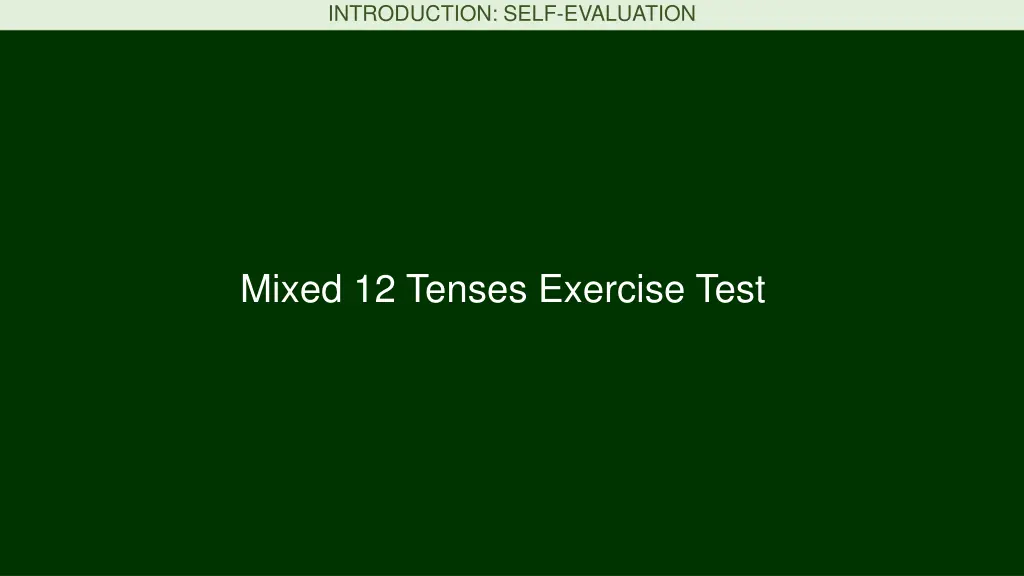 introduction self evaluation 1