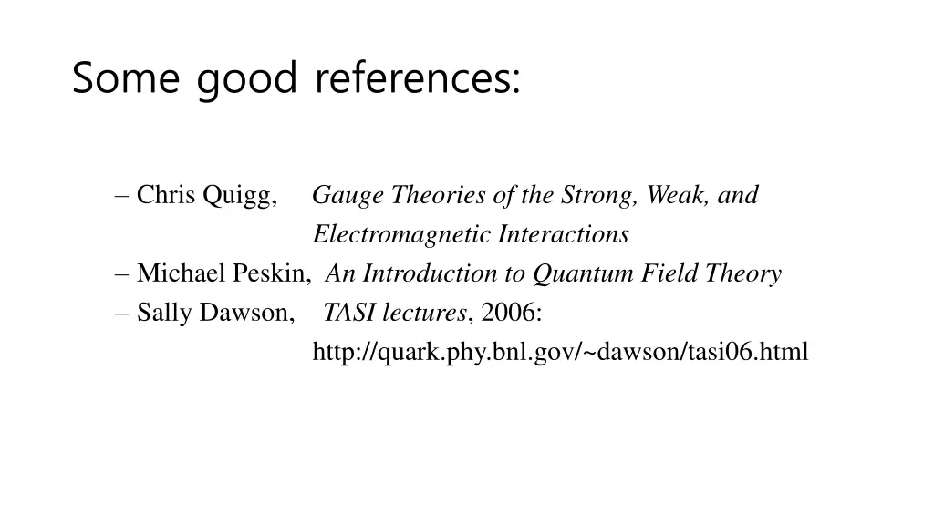 some good references