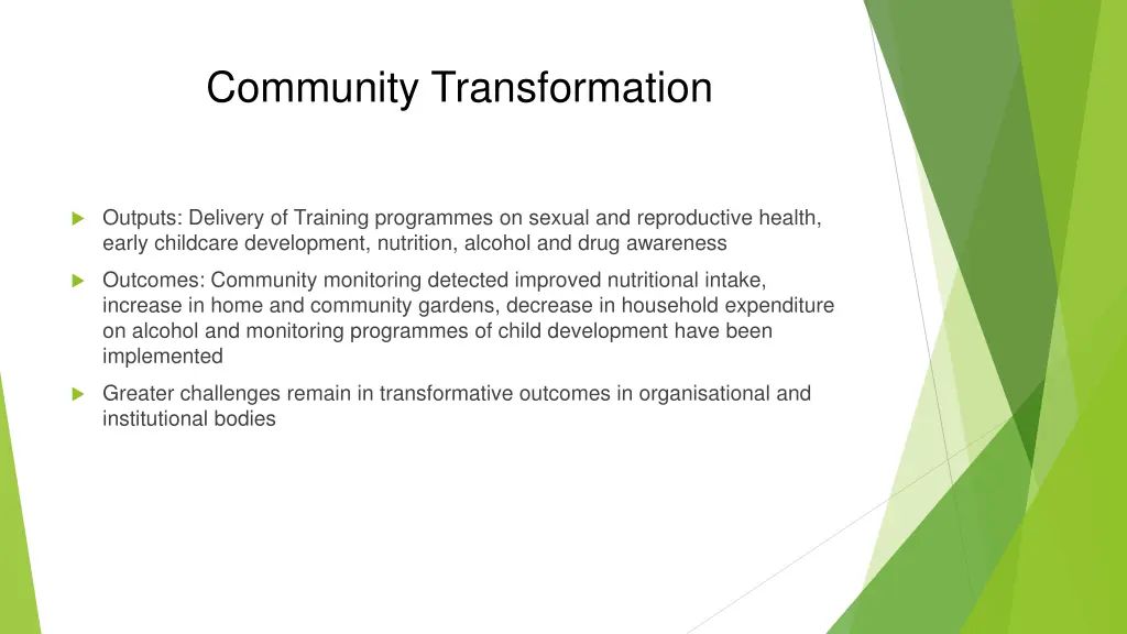 community transformation